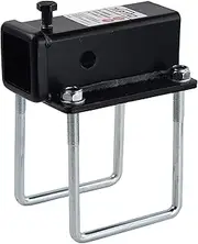 TOPTOW 63800 RV Bumper Hitch Receiver Adapter 2 inch for 4 inch X 4 inch and 4.5 inch X 4.5 inch Bumpers, Fits for Bike Racks, Cargo Carriers Camper-on
