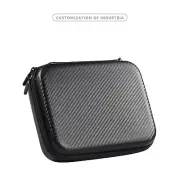 Watch and Strap Storage Bag Black Anti-carbon Fiber Case for iWatch Accessories