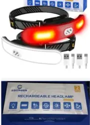 Rechargeable LED Headlamps, USB C Charging, 2 In Box, Waterproof...