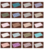 Ambesonne Place Mats 4 pcs Set Fabric Placemats Dining and Kitchen Table