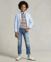 Polo Ralph Lauren Boys Polo Cotton Seersucker Suit Jacket Size 18 NWT 395$