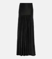 [Rabanne] Rabanne Ruched maxi skirt AU 8 black