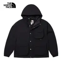 在飛比找PChome24h購物優惠-The North Face北面男款黑色防水透氣多口袋連帽衝