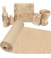TICONN Honeycomb Packing Paper, 15" × 300" Moving Shipping Gift Wrap Roll