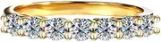 [LOEXZAH] 0.7 Carat Moissanite Wedding Ring for Women Engagement Rings for Women Diamond Gold 18K 925 Sterling Silver Moissanite Diamond Promise Ring Womens Diamond Rings