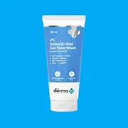 Derma Salicylic Acid Gel Face Wash | For Oily Skin | With Salicylic Acid & Witch Hazel | Treats Active Acne| Unclog Pores | Controls Oil - 100ml