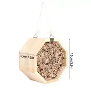 New Insect Bee House Candlenut Wooden Bug Hotel Room Shelter Garden Box Decor JY