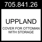 IKEA UPPLAND Cover For Ottoman With Storage Kilanda Dark Blue 705.841.26