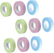Vaguelly 12Rolls Eyelash Extension Tape Breathable Adhesive Grafting Tape for Professional DIY Beauty Makeup Colors for Individual Salon Use