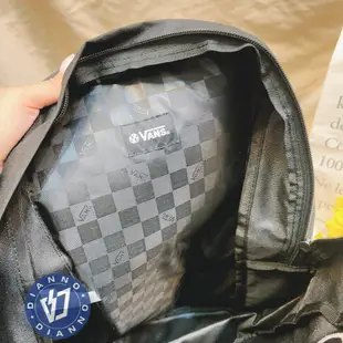 帝安諾-實體店面 Vans Backpack Old Skool II 黑白 大LOGO 後背包 雙肩包 內裡棋盤格【APP下單享4%點數】