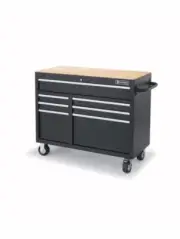 Matte Black 7 Drawer Tool Trolley Garage Toolbox Set Storage Boxes Heavy Steel