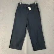 NWT Cotton On Pants Women 8 Wide Leg Taylor Pant Washed Black Balloon Cropped