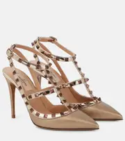 [Valentino Garavani] Valentino Garavani Rockstud metallic leather pumps AU 4.5 metallic