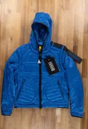 MONCLER Genius x Craig Green Apex blue down hooded light puffer jacket Medium 2