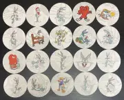 Lot Of 20 Bugs Bunny Cartoon 4’’ Round Cardboard Coasters Nice Gift Idea