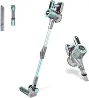 Tower T513011 VL70 Cordless 3-in-1 Pole Vacuum Cleaner with Flexi Pole, HEPA 12 Filter & Anti-Tangle Floor Head, 1L Dust Tank, 29.6V Li-ion, Aqua Blue