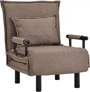 Tama Living 50004568 Sofa Bed, Width 25.6 inches (65 cm), Inner Width 22.4 inches (57 cm), Brown, 3 Seats, Folding Bed, Compact Bed, Sofa Bed