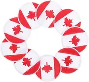 DECORNIJIA 12Pcs Round National Flag Embroidery Patches for DIY Clothing Repair Fashion Applique Stickers for Jeans Hats Bags Skin and