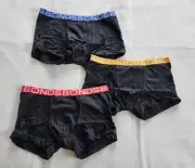 Bonds UYFB3A 08K Black Pop Boys Underwear Trunk Brief 3 Pack Size 14/16 New