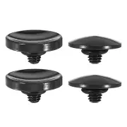 Soft Shutter Release Button Pure Copper Camera Shutter Button, Black 4pcs
