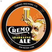Cremo Old Time Sparkling Ale 18" Round Metal Sign