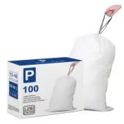 simplehuman 100 Bin Liners P Code 50-60L Drawstring Bag Dispenser Packs