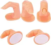 FOYTOKI Nail Art Training Fingers 5pcs Set Realistic Practice Model for Hand Manicure