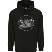 White Locomotive Steam Engine Train Spotter Childrens Kids Hoodie