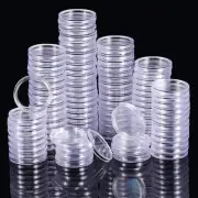 Brand New Coin Container Storage Box Capsules Clear Clear Container Case