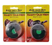 Quaker Boy Nasty Old Hen Mouth Call-Screaming Green Series Turkey Hunting 2pks