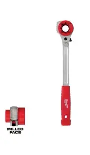 Milwaukee 48-22-9213M Lineman's High-Leverage Ratcheting Wrench w/ Milled Strike