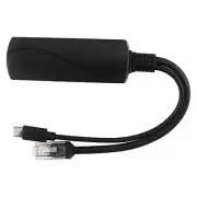 USB Type-C Power Plug Active PoE Splitter Ethernet Gigabit For Raspberry Pi 4 4B