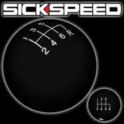 BLACK OL' SKOOL SHIFT KNOB FOR 6 SPEED SHORT THROW SHIFTER SELECTOR 10X1.5 K12 (for: Honda)