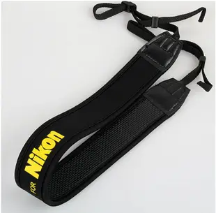 減壓背帶 黑底黃字版 For Nikon 相機背帶 (3.6折)