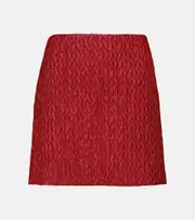 [Miu Miu] Miu Miu Quilted high-rise miniskirt AU 12 red