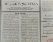 February 1964 Five Handsome Desks Patterns Uncut, WOMAN'S DAY MAGAZINE