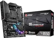 MSI MPG B550 Gaming Plus Gaming Motherboard (AMD AM4, DDR4, PCIe 4.0, SATA 6Gb/s, M.2, USB 3.2 Gen 2, HDMI/DP, ATX)