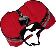 Ipetboom Backpack Travel Backpack Small Dog Harness Hiking Back Pack Dog Backpack Hiking Backpack Dog Carrier Backpack Medium Dog Out Bag Basket Red Saddle Pet Small Dog Backpack
