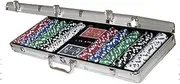 Texas Hold'em Deluxe Poker Chip Set - 500 Chips in Aluminium Case