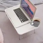 1 SET FOLDING LAPTOP TABLE WITH NON-SLIP LEGS HIGH STABILITY STRONG LOAD-BEARING