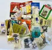 Junk Drawer Lot Of Vintage Hook N Loop Jeans Studs Metal Clip Fasteners Etc Etc