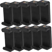 Holibanna 10Pcs Phone Holder Tripod Mount for Live Streaming Selfie Stick Smartphone Clip for Secure Grip Lightweight Design Compatible with Various Models