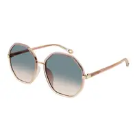 在飛比找momo購物網優惠-【Chloe’ 蔻依】時尚金屬太陽眼鏡(CH0133SA-0