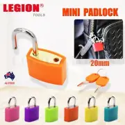 Small Mini Padlock Travel Tiny Suitcase Lock Luggage Bag with 2 Key Random Color
