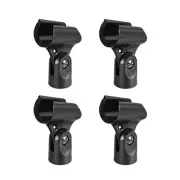 4Pcs Universal Microphone Mic Clip Holder for 20-23mm Mic Stand 15mm Thread Dia