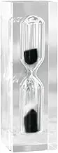 EUIOOVM Anti Fall Hourglass Timer for Kids Time Management Resin Sand Timers for Kids 3 Minute Sand Timer Egg Timers for Kids, 3min, Black