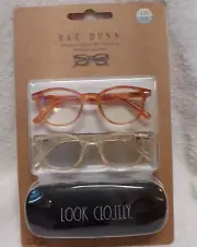 NEW Rae Dunn 2 Reading Glasses +1.50 Blue Light Blocking unopened