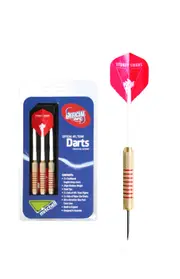 Sydney Swans AFL Brass Darts 3 X Darts Flights & Shafts In Case