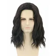 Men Wigs Black Short Curly Hair Funny Wigs for Man Party Wig Synthetic Wigs Halloween Wigs