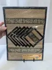 Reed Dining Table Placemats Mats and Coasters-Set of 6, Black New in Package